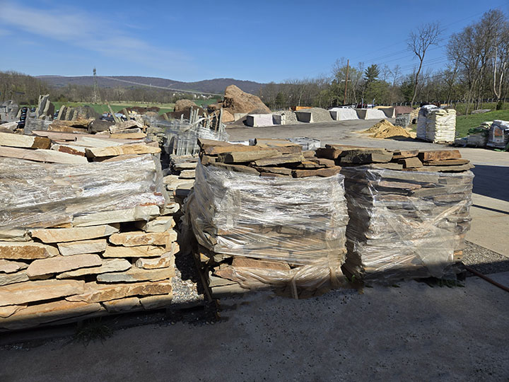 Variety of stone products for hardscapes