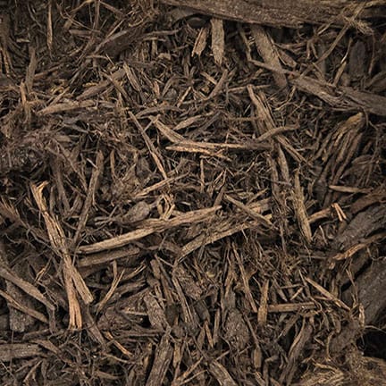 Dark hardwood mulch