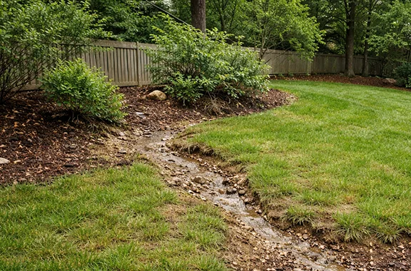 example of backyard erosion